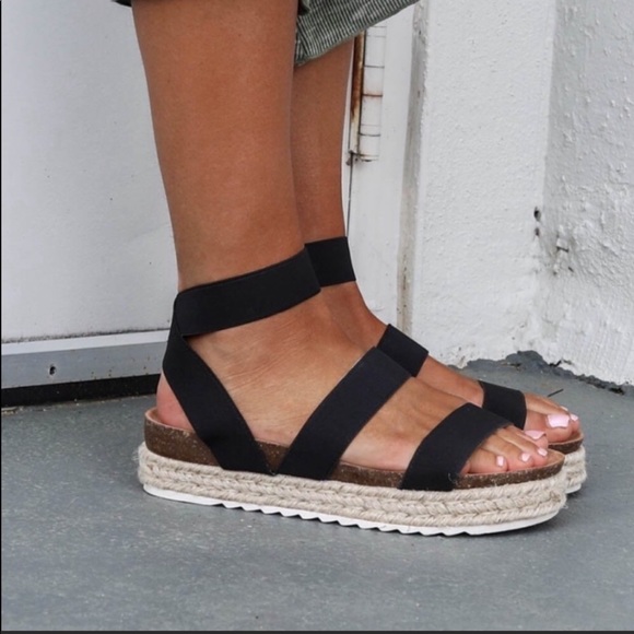 📣 “Sophia” black espadrilles - Picture 1 of 8